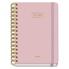 Agenda Escolar Premium Dohe 26/27 - Formato A5 - Um dia por página - Papel offset creme 80g - Capa de cartão laminado - Encadern