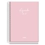 Agenda Escolar Dohe Basic Serenity 26/27 - Formato A5 - Visão Semanal - Papel Offset Creme 70g - Capa de Cartão Laminado - Encad
