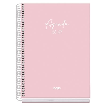 Agenda Escolar Dohe Basic Serenity 26/27 - Formato A5 - Visão Semanal - Papel Offset Creme 70g - Capa de Cartão Laminado - Encad