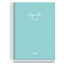 Agenda Escolar Dohe Basic Serenity 26/27 - Formato A5 - Visão Semanal - Papel Offset Creme 70g - Capa de Cartão Laminado - Encad