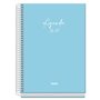 Agenda Escolar Dohe Basic Serenity 26/27 - Formato A5 - Um dia por página - Papel offset creme 70g - Capa de cartão laminado - E