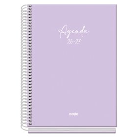 Agenda Escolar Dohe Basic Serenity 26/27 - Formato A5 - Um dia por página - Papel offset creme 70g - Capa de cartão laminado - E