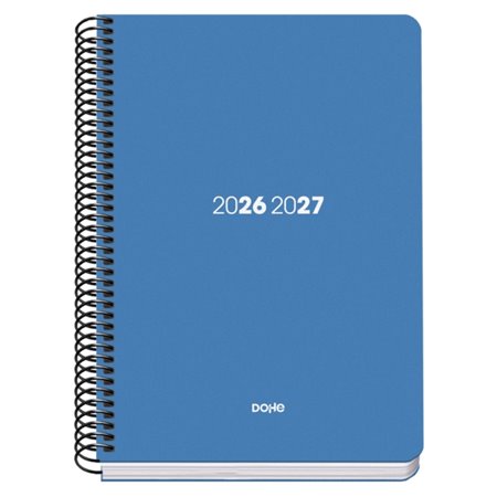 Agenda Escolar Dohe Basic Element 26/27 - Formato A5 - Visão Semanal - Papel Offset Creme 70g - Capa de Cartão Laminado - Encade