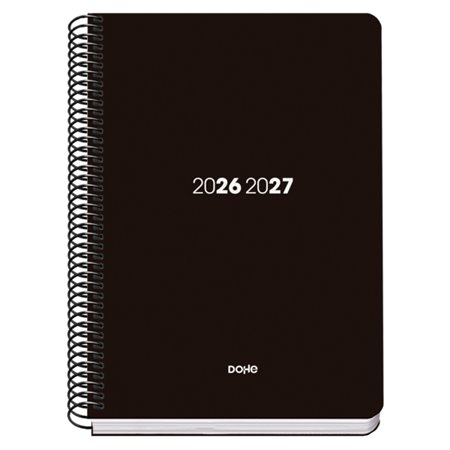 Agenda Escolar Dohe Basic Element 26/27 - Formato A5 - Visão Semanal - Papel Offset Creme 70g - Capa de Cartão Laminado - Encade