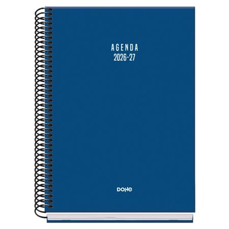 Agenda Escolar Dohe Basic Colour Vibes 26/27 - Formato A5 - Visão Semanal - Papel Offset Creme 70g - Capa de Cartão Laminado - E