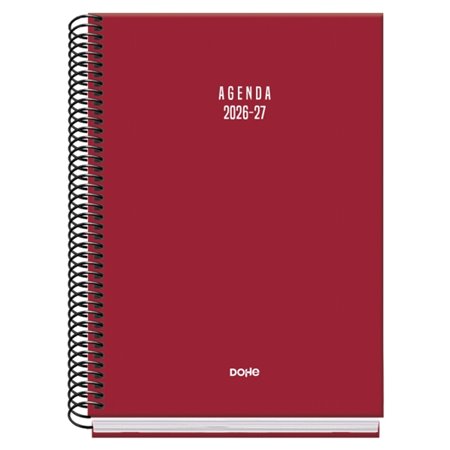 Agenda Escolar Dohe Basic Colour Vibes 26/27 - Formato A5 - Um dia por página - Papel offset creme 70g - Capa de cartão laminado