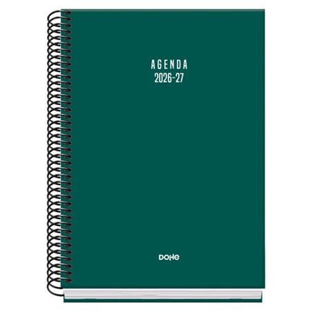 Agenda Escolar Dohe Basic Colour Vibes 26/27 - Formato A5 - Um dia por página - Papel offset creme 70g - Capa de cartão laminado