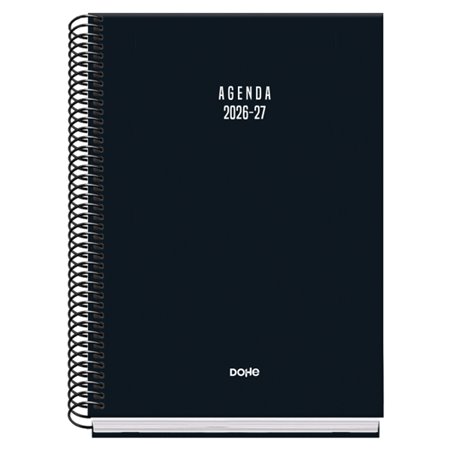 Agenda Escolar Dohe Basic Colour Vibes 26/27 - Formato A5 - Um dia por página - Papel offset creme 70g - Capa de cartão laminado