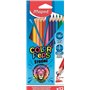 Maped Color'Peps Strong - Pacote com 12 Lápis de Cor Triangulares - Sem Madeira - Mina de 3,2 mm - Ponta Ultrarresistente - Core
