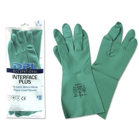 Luvas industriais DPL Interface Plus, tamanho 9 - Espessura da palma: 0,38 mm - Verde