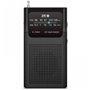 Rádio portátil analógico FM/AM SPC Icy Max - Entrada de 3,5 mm - Antena telescópica - Alimentação por bateria - Preto