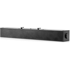 Barra de Som HP S101 USB para Monitor - 2,5 W RMS - Conexão USB Plug and Play - Frequência de 140 Hz a 20 kHz - Entrada de Linha
