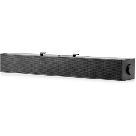 Barra de Som HP S101 USB para Monitor - 2,5 W RMS - Conexão USB Plug and Play - Frequência de 140 Hz a 20 kHz - Entrada de Linha
