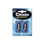 Cegasa Power Plus 2 Pacote com 2 Pilhas R14 C - Pilhas de solução salina para aparelhos de baixo consumo