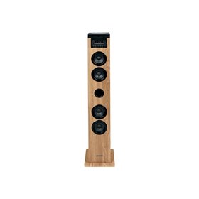 Thomson Cosy DS122CD Torre de Som Bluetooth 5.0 60W - Leitor de CD - Entrada AUX de 3,5 mm, USB e Leitor de Cartão SD/MMC - Cont