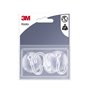 Conjunto de 3 ganchos com ventosa 3M - Suporta até 1 kg - Transparentes