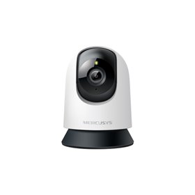 Câmera de segurança Wi-Fi Mercusys MC200 1080P - Visão noturna até 12m - Rotação de 360 graus - Áudio bidirecional - Branca
