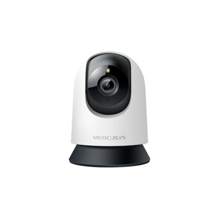 Câmera de segurança Wi-Fi Mercusys MC200 1080P - Visão noturna até 12m - Rotação de 360 graus - Áudio bidirecional - Branca