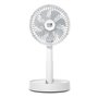 Ventilador de mesa portátil e dobrável Muvip, 5 W, 15 cm de diâmetro - 4 velocidades - Ângulo ajustável até 90º - Até 12 horas d