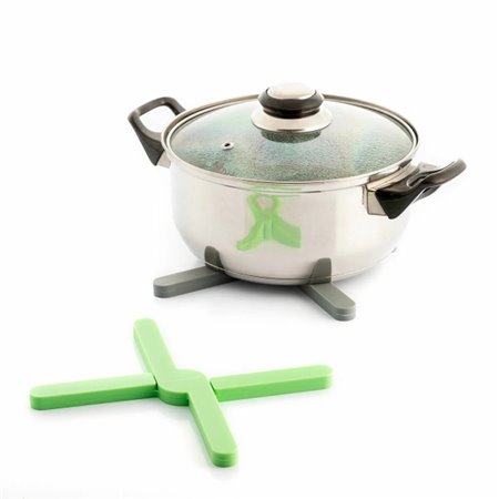 Conjunto de 2 Descansos de Panela de Silicone Innovagoods Folvet - Dobráveis - Podem ir à máquina de lavar louça - Antiderrapant