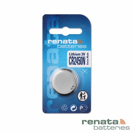 Pilha Lítio Botão CR2450N 3V 540mA RENATA