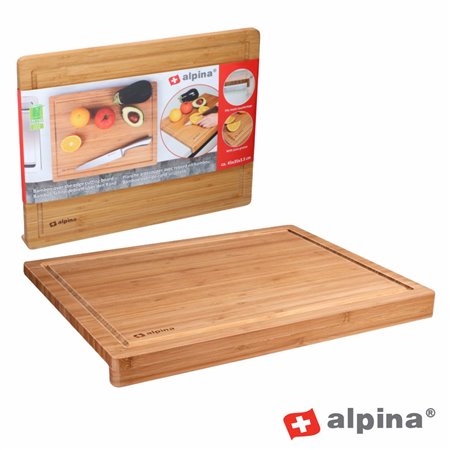 Tábua de Bambu p/ Cozinha 45X35X3.6cm Alpina