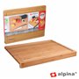 Tábua de Bambu p/ Cozinha 45X35X3.6cm Alpina