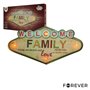 Placa em Metal Decorativo Retro Forever