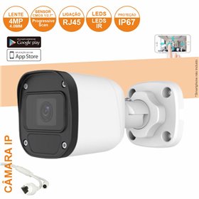 Câmara Vigilância IP CMOS 1080P 4MP IP67