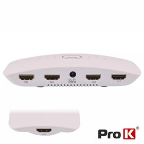 Distribuidor Comutador HDMI 4 Entradas 1 Saída 4K Prok