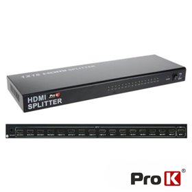 Distribuidor HDMI Amplificado 1 Entrada 16 Saídas Prok