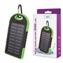 Powerbank 5000Mah Verde c/ Painel Solar e 2 USB