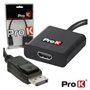 CABO DISPLAYPORT MACHO / HDMI FÊMEA PROK