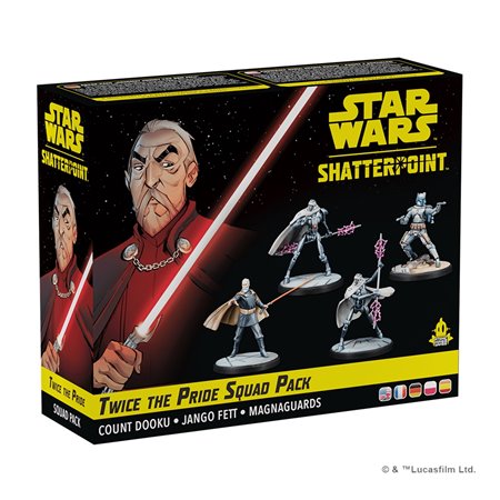 Jogo de tabuleiro star wars smashpoint duas vezes a contagem do orgulho dooku squad pack