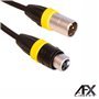 Cabo DMX XLR 3p Macho / XLR 3p Fêmea IP65 5m AFXLIGHT