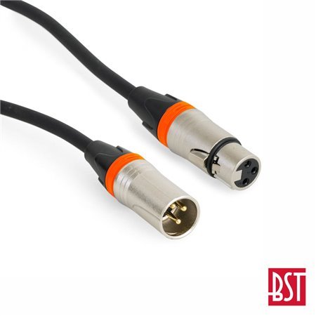 Cabo DMX XLR 3p Macho / XLR 3p Fêmea 3m BST