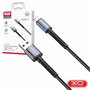 Cabo USB-A 2.0 Macho / Lightning 2.4A C/ LED Preto 1m XO